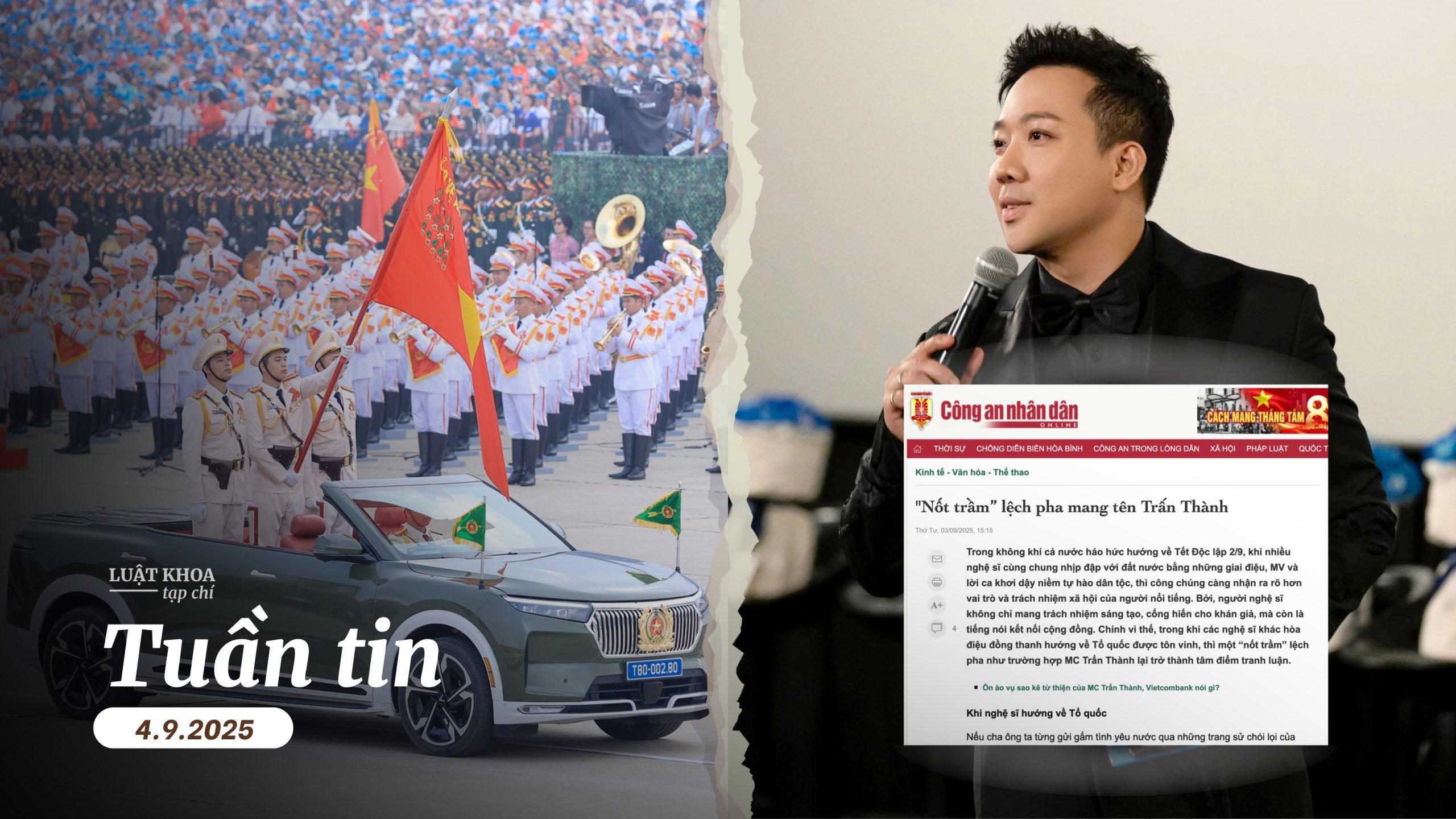 Nguồn ảnh: VGP News, Facebook Trấn Thành, Báo Công an Nhân dân.