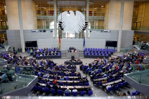 Một cuộc họp ở Bundestag, Đức. Ảnh: Nadja Wohlleben/Reuters.