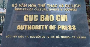 Trụ sở Cục Báo chí. Ảnh: Website Cục Báo chí.
