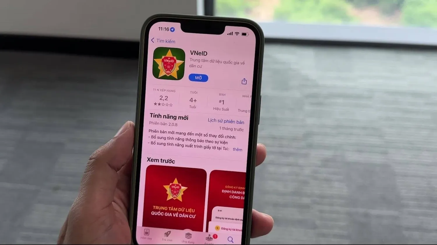 Ứng dụng VnEID. Ảnh: B&aacute;o C&ocirc;ng L&yacute;.