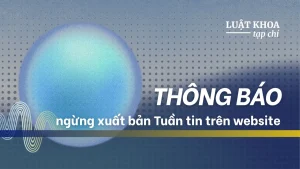 Thông báo ngừng xuất bản Tuần tin trên website