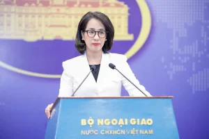 Người phát ngôn Bộ Ngoại giao Phạm Thu Hằng. Ảnh: Báo điện tử Chính phủ.