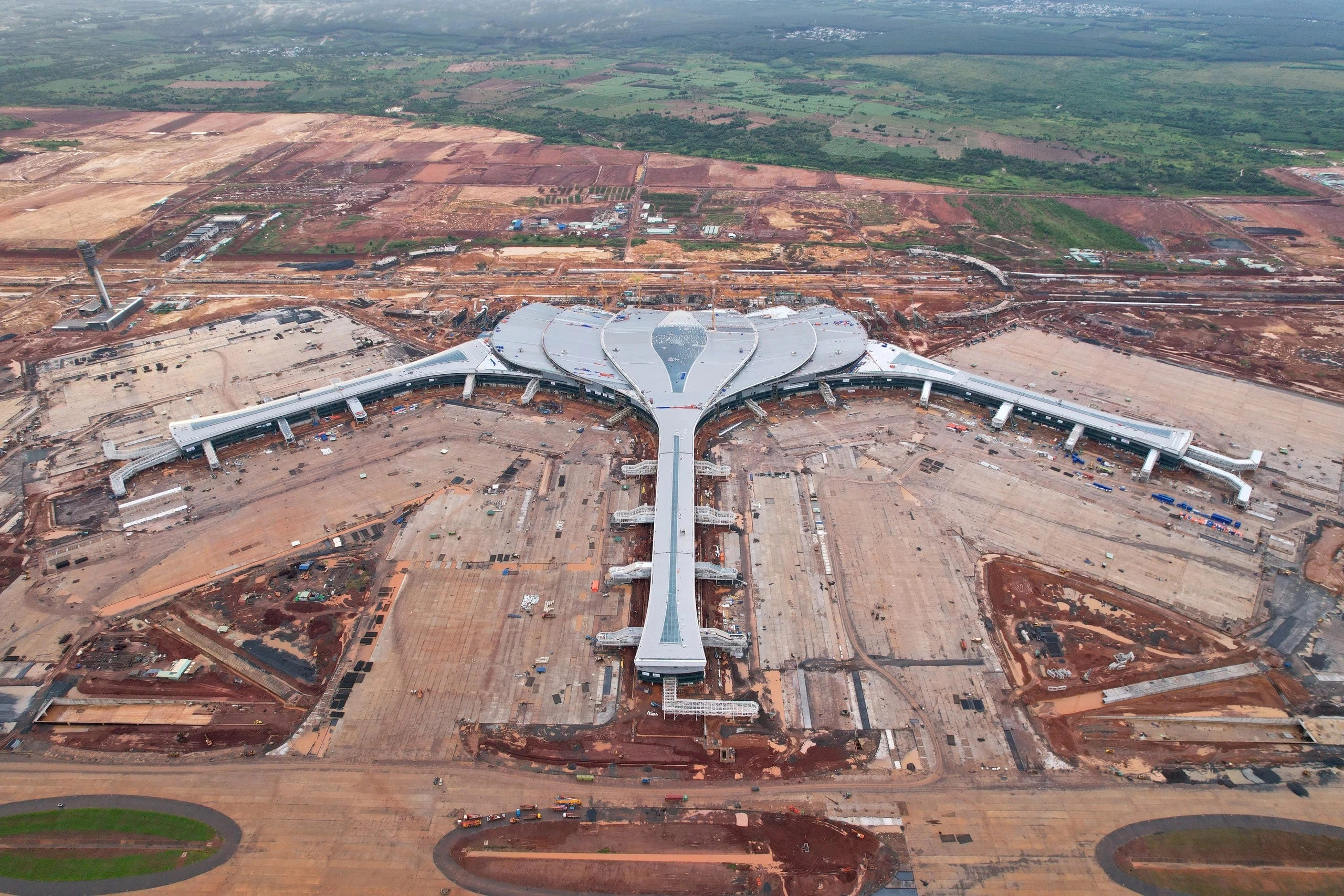 Hiện trạng sân bay Long Thành vào đầu năm 2026. Ảnh: T.N./Báo Thanh Niên.