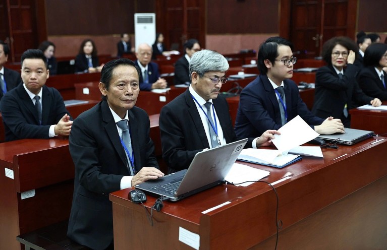 Các luật sư bào chữa cho bà Trương Mỹ Lan trong vụ án Vạn Thịnh Phát. Ảnh minh họa. Nguồn ảnh: Quỳnh Trần/VnExpress.